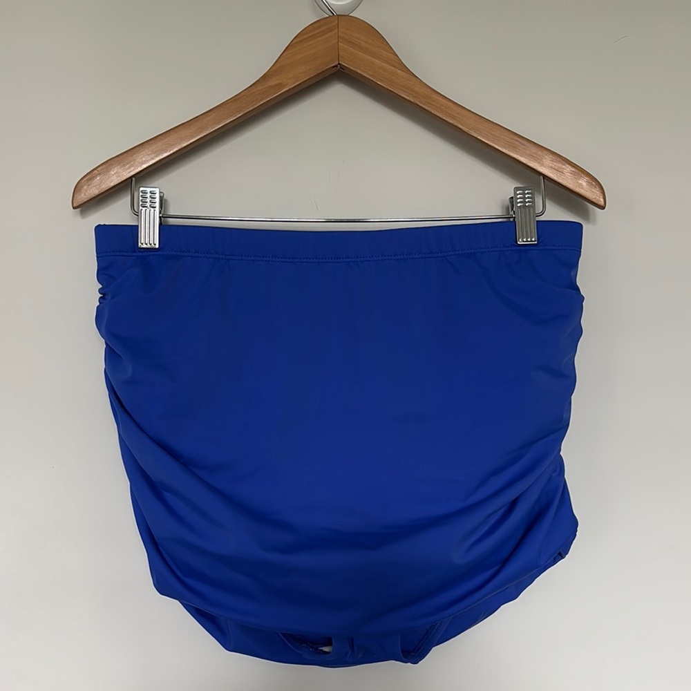 SwimsuitsforAll Ruched Swim Skirt Sz 12 NWT